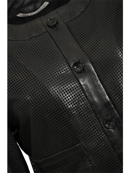 Giubbotto Whitney Perfo in pelle traforata LEATHER AUTHORITY | WHITNEY PERFO20